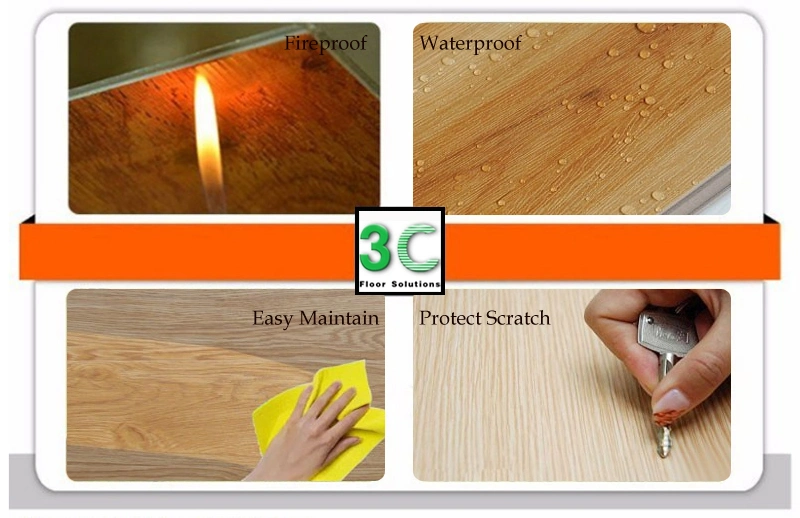 2mm Easy DIY Self Adhesive PVC Floor Vinyl Plank Luxury Vinyl Tile for Home Decor