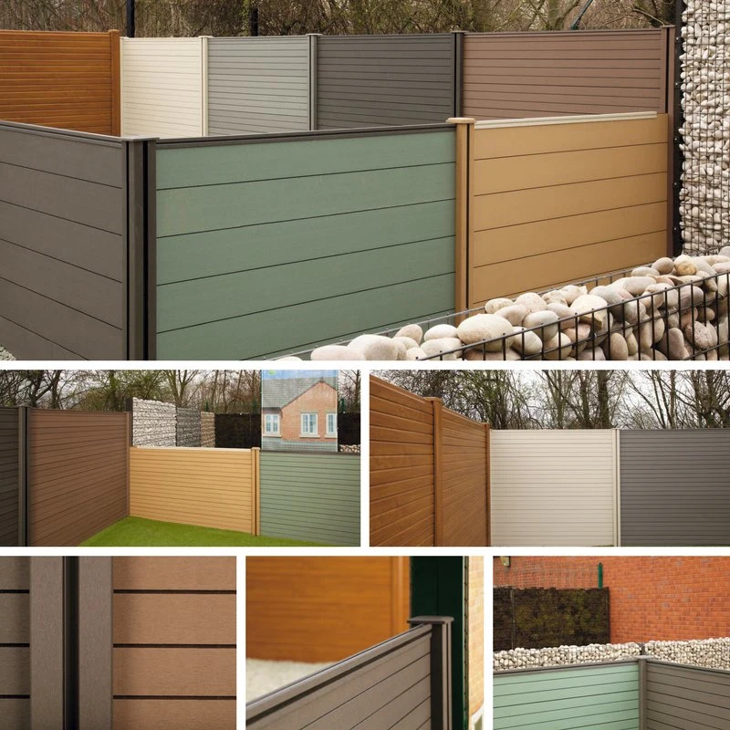 Outdoor Veranda Terrace Waterproof Wood Plastic Composite Panel WPC Fence