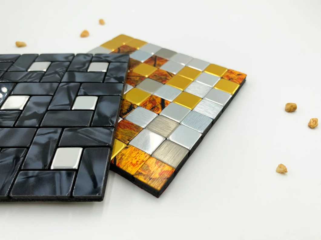 DIY Metal Tiles (Peel &amp; stick tile)