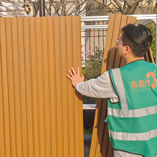 Fireproof Outdoor WPC Wall Cladding Home Decoration Materials Wood Plastic Composite Siding