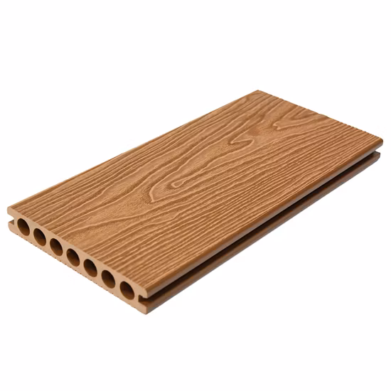 New Exterior 3D Embossed WPC Flooring Wood Plastic Composite Decking