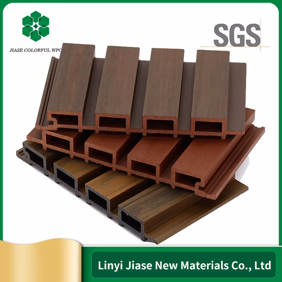 Indoor Decor UV Proof Waterproof OEM Fluted WPC Wall Panel Composite Plastic Wall Cladding Siding Facade