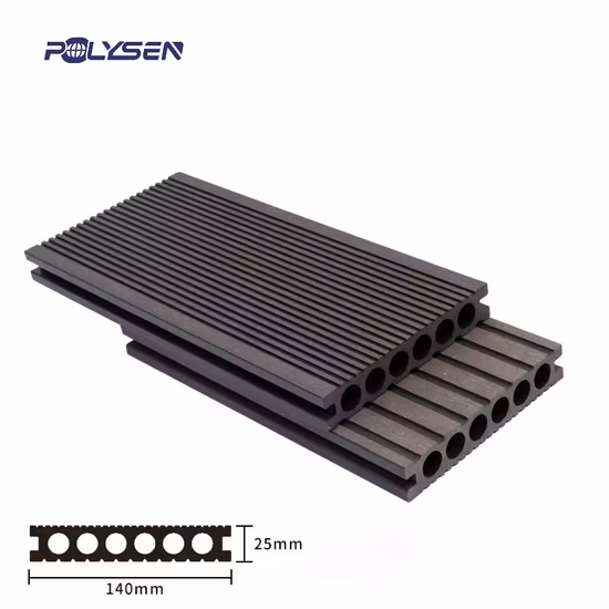 Eco-Friendly Non-Toxic Harmless Co-Extrusion Composite WPC Outdoor Flooring with CE SGS