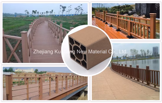 WPC Railing Wood-Plastic Composite Material High Strength Handrail