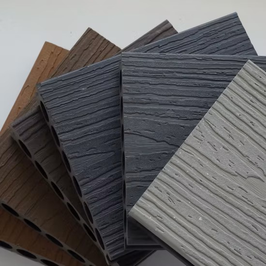 WPC Decking 3D Embossed Wood Grain Outdoor Wooden Plastic Composite Flooring
